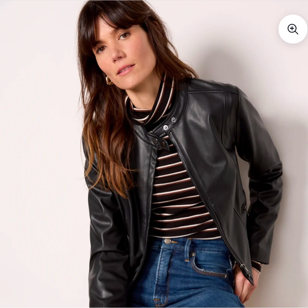 Evereve Lennox Racer Moto Jacket NWT